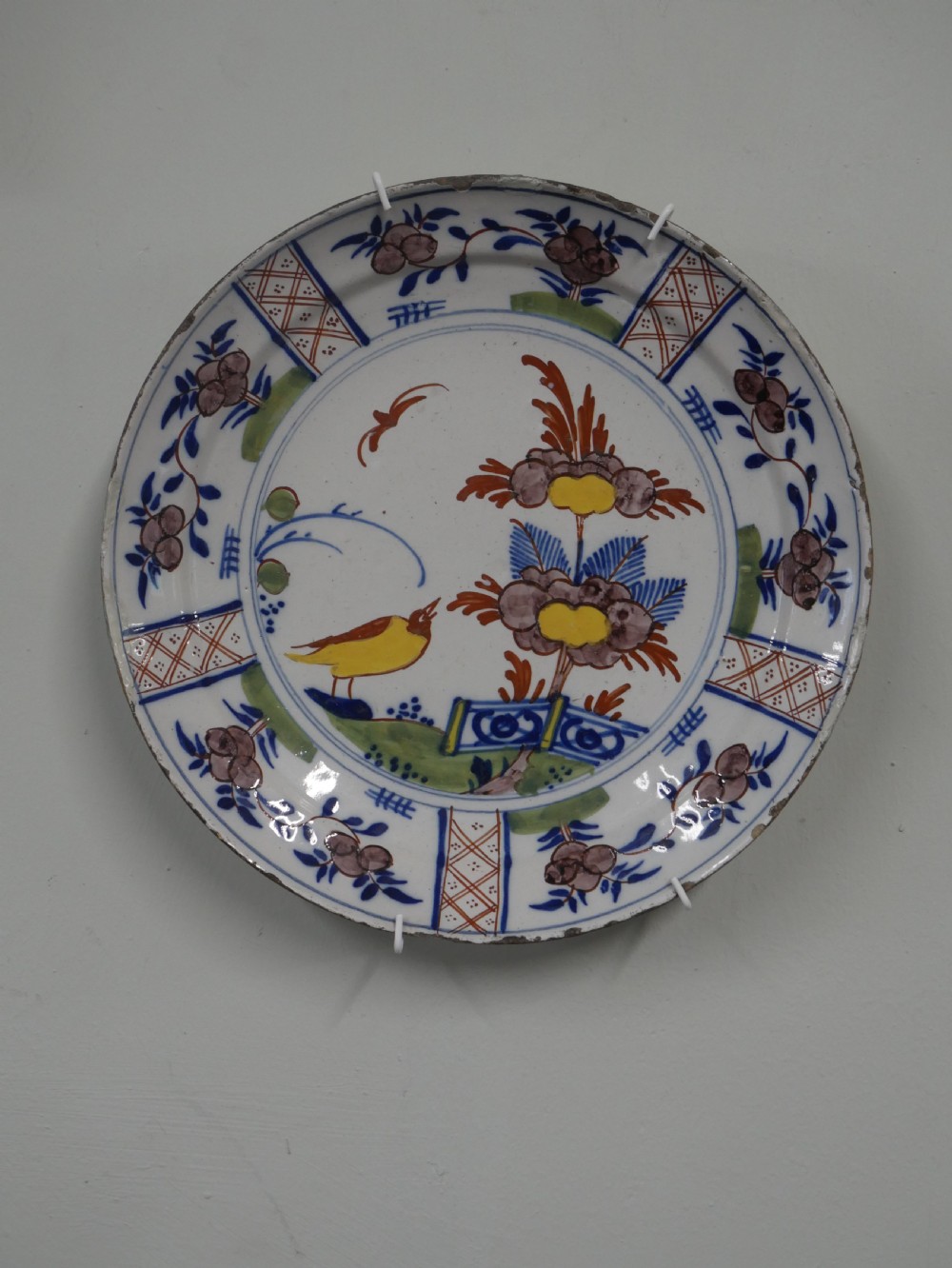 Delft Polychrome Pancake Plate