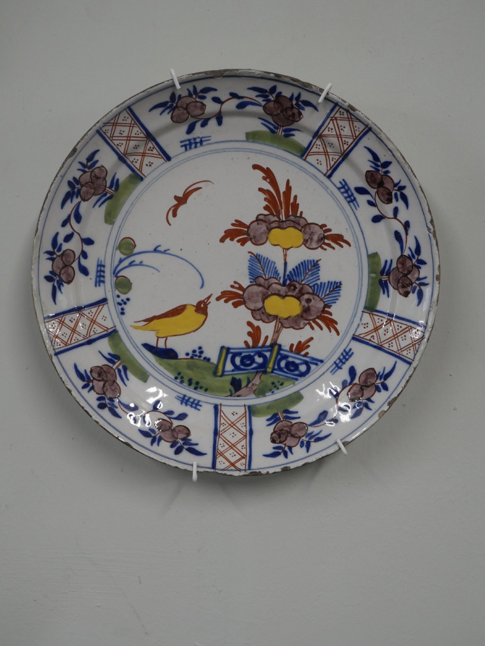 Delft Polychrome Pancake Plate View II