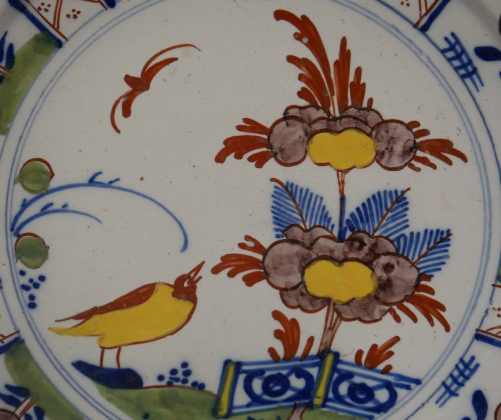 Delft Polychrome Pancake Plate View III