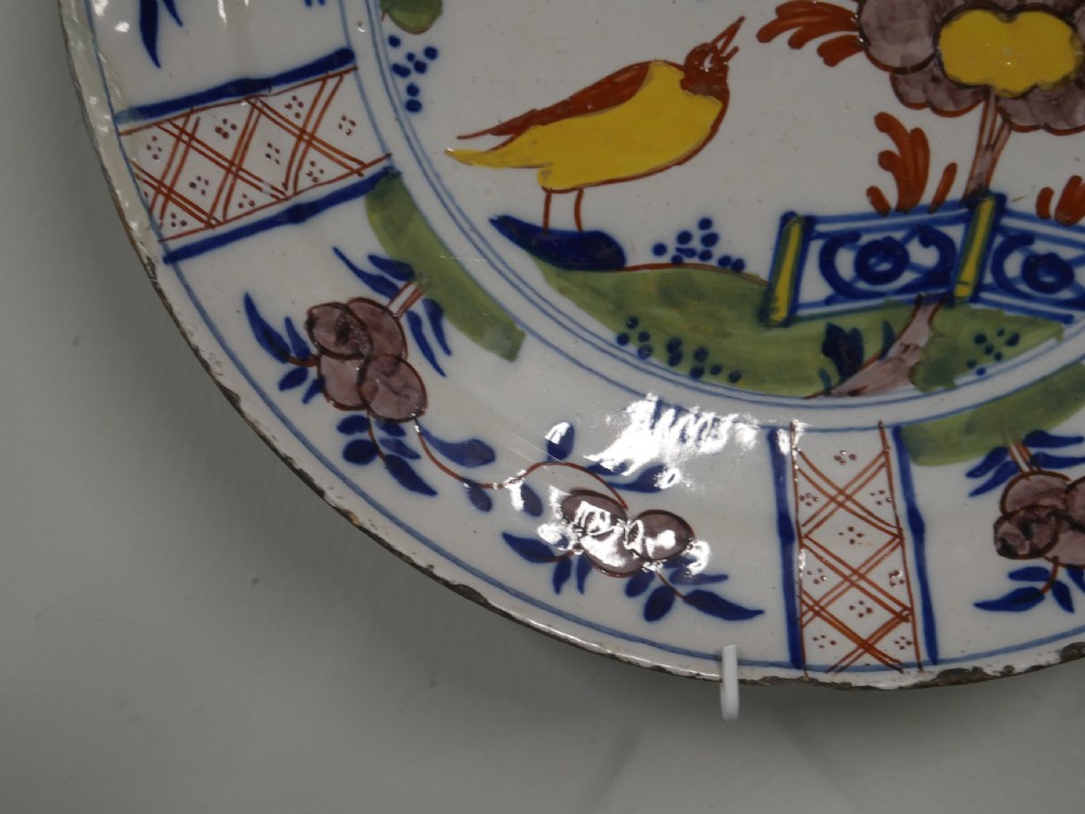 Delft Polychrome Pancake Plate View VII