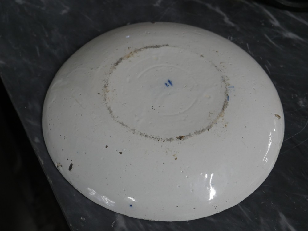 Delft Polychrome Pancake Plate View XI