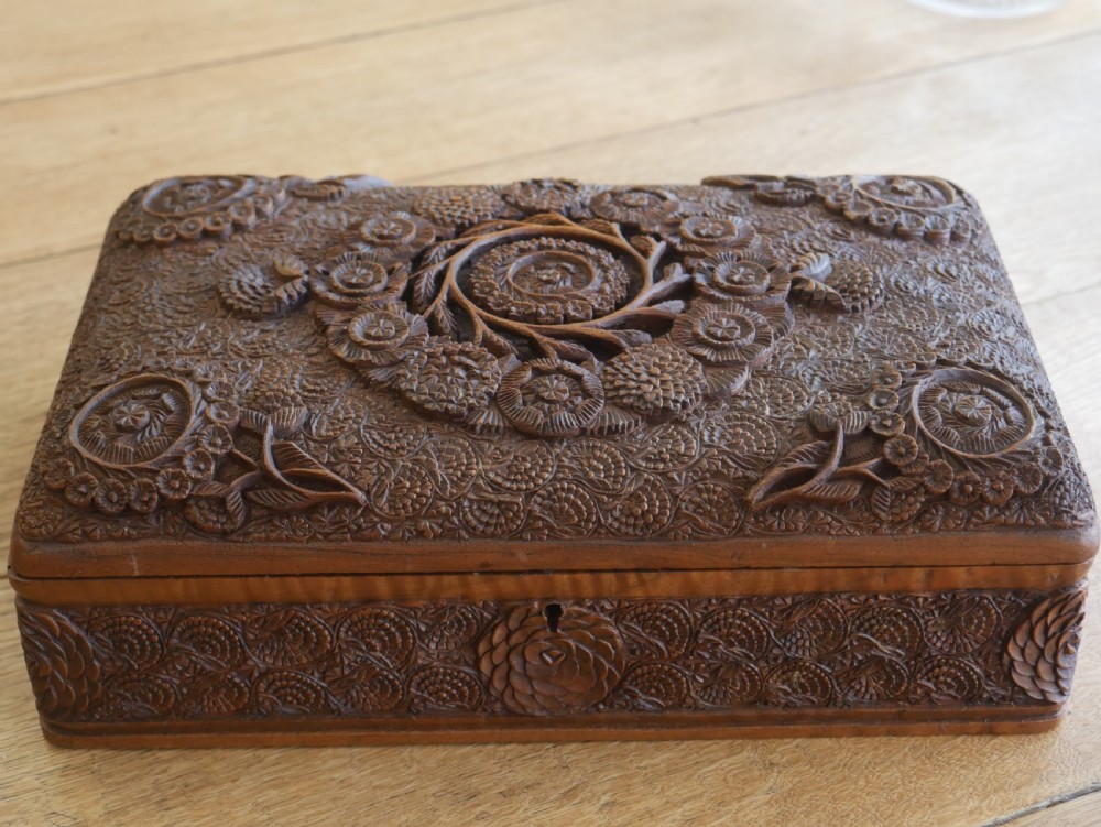 Carved Anglo Indian Box