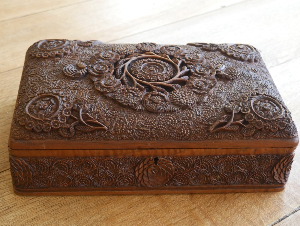 Carved Anglo Indian Box View X