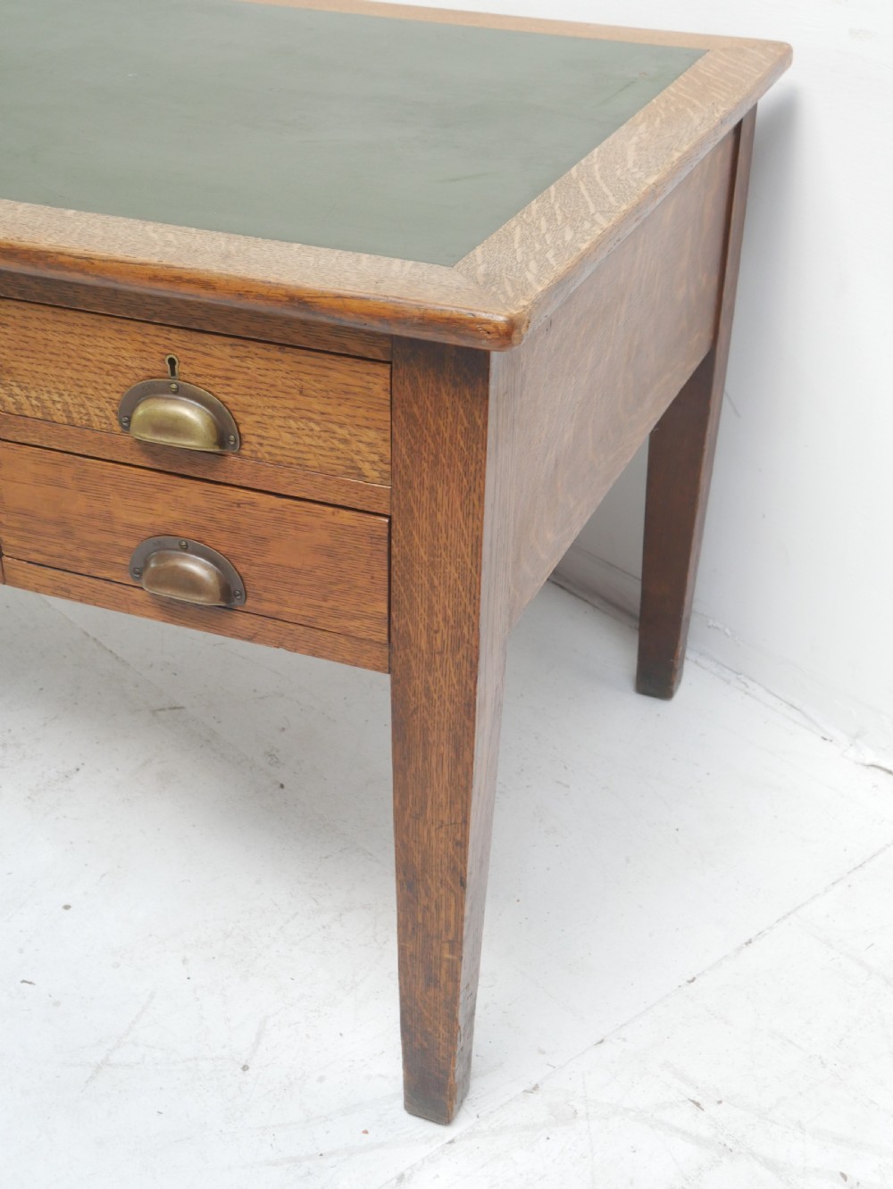 Large Antique Oak Desk View III