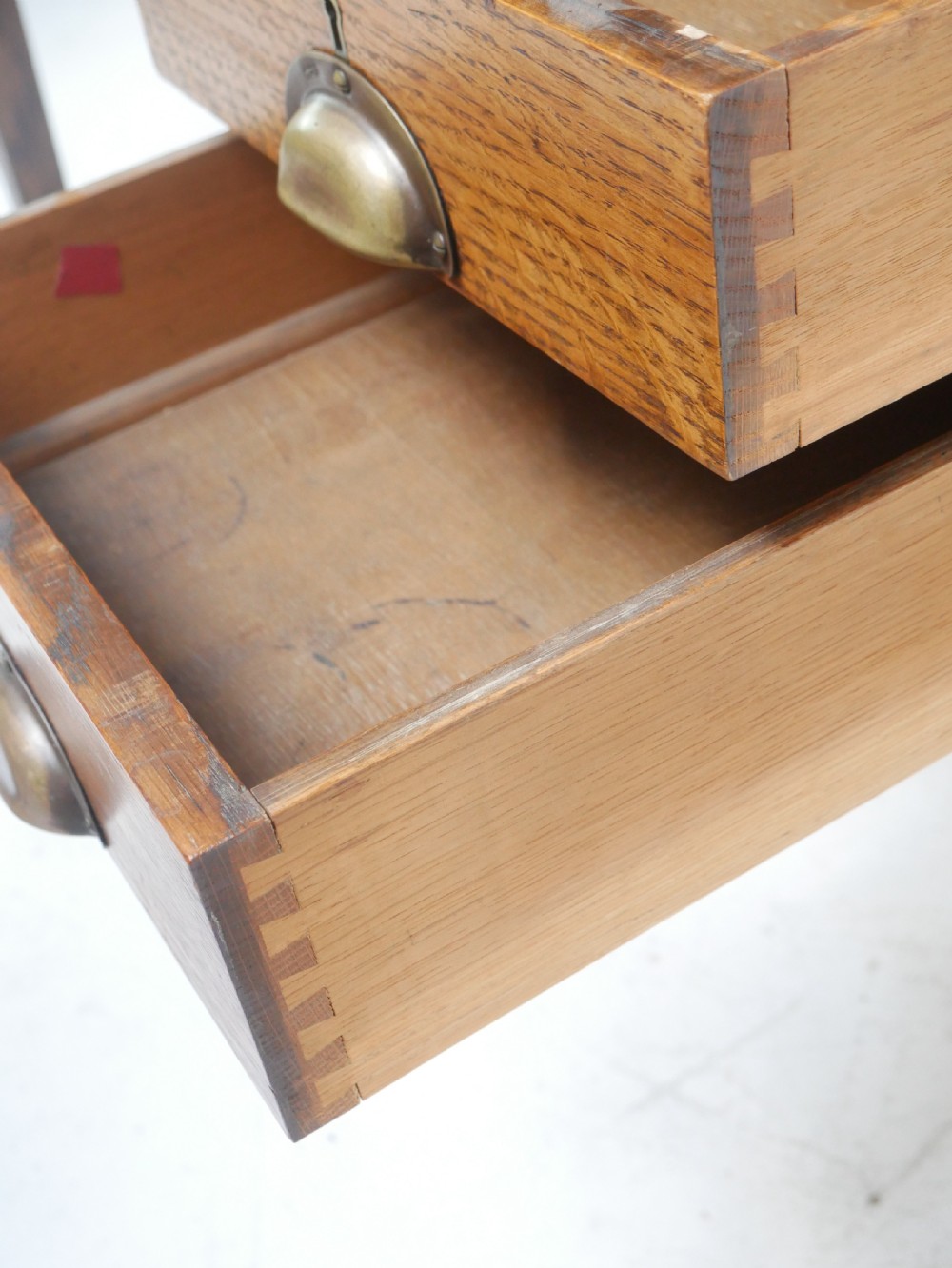 Large Antique Oak Desk View IV