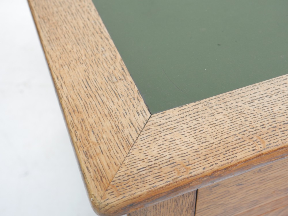 Large Antique Oak Desk View VIII