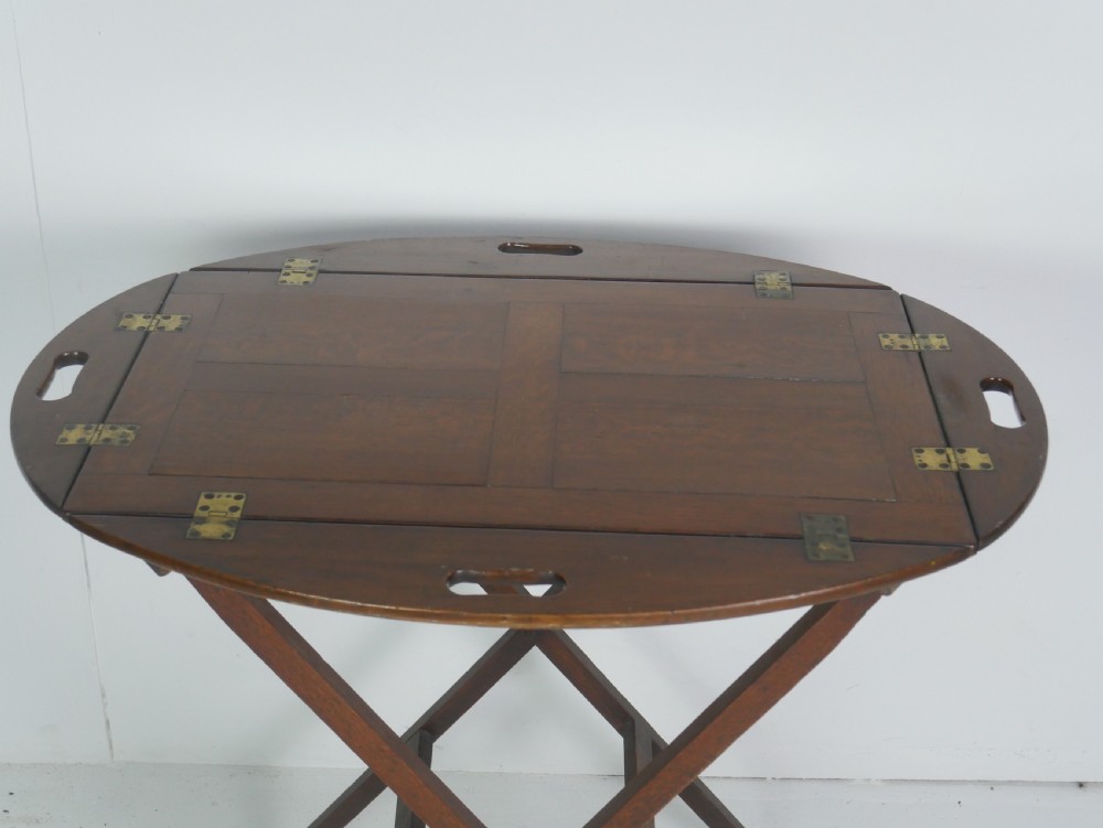 Oak Butlers Tray & Stand View II