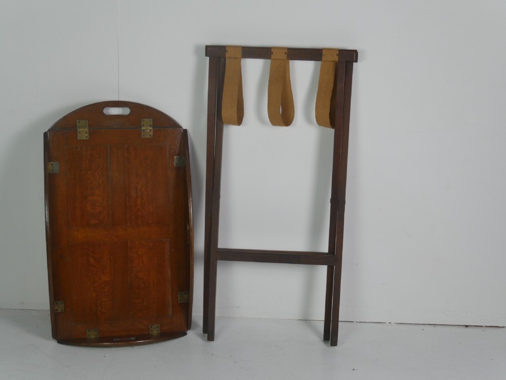 Oak Butlers Tray & Stand View VII