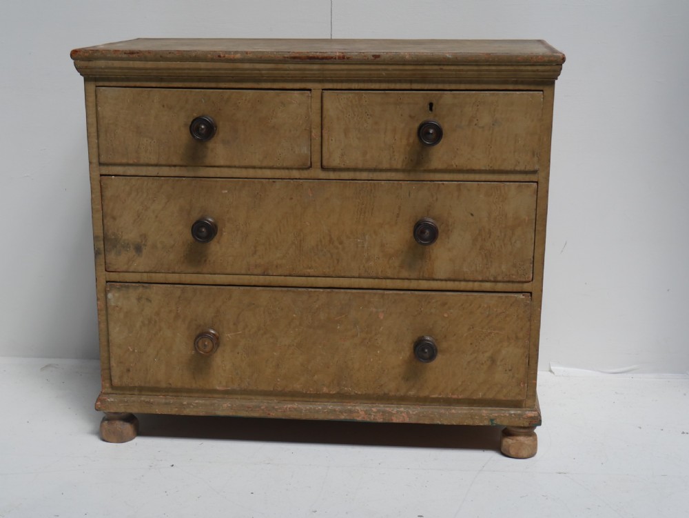 19thC Original Painted Chest of Drawers View II