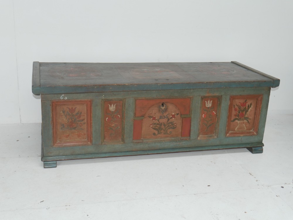 Swedish Painted Coffer dated 1836