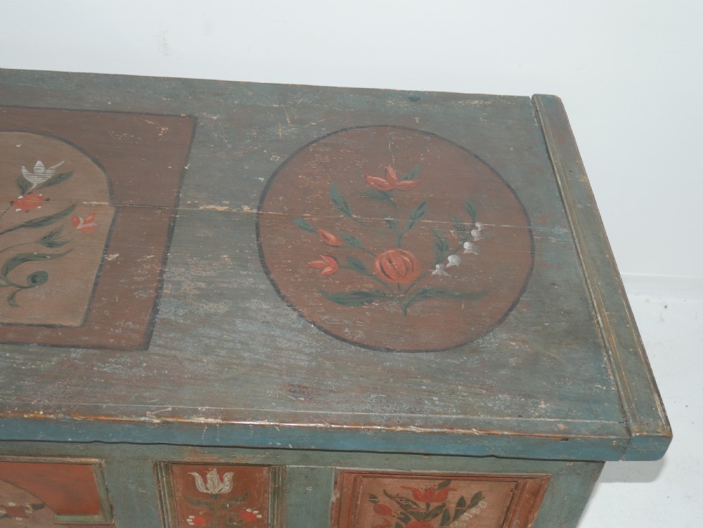 Swedish Painted Coffer dated 1836 View V