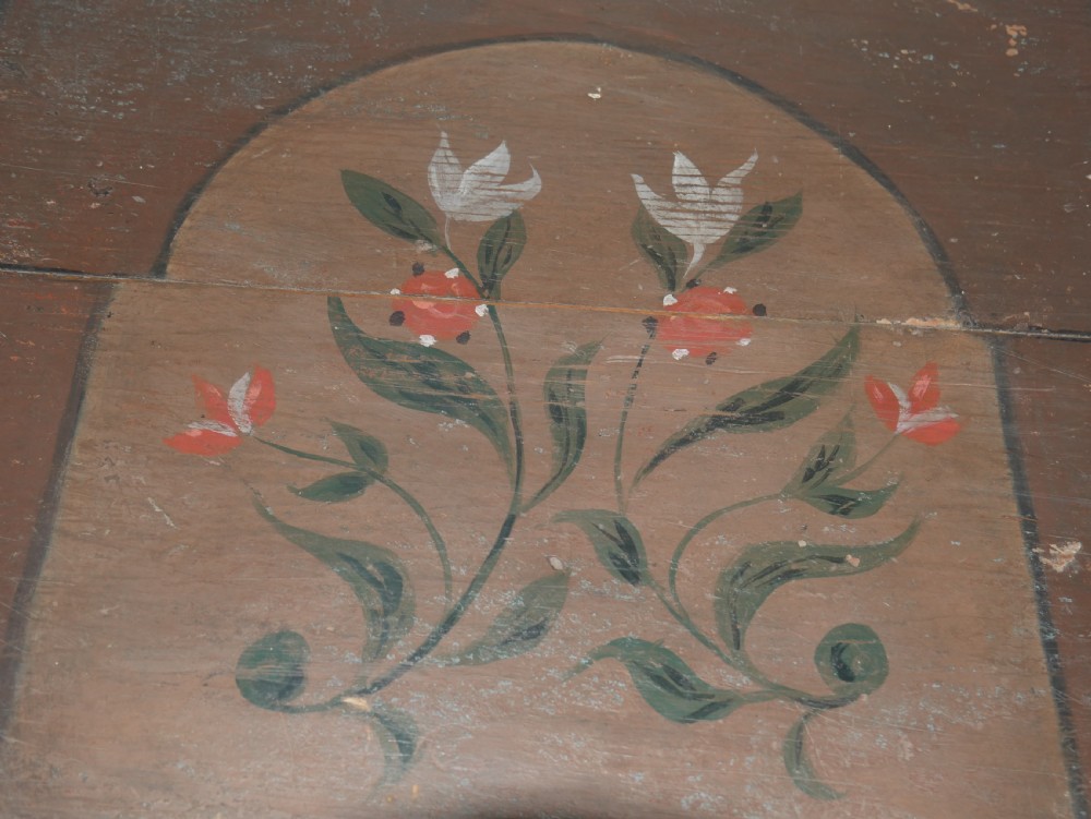Swedish Painted Coffer dated 1836 View VIII