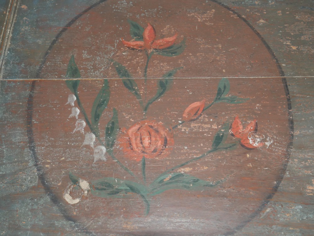 Swedish Painted Coffer dated 1836 View X