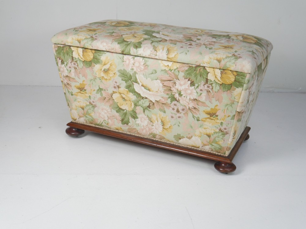 19thC Storage Ottoman Box