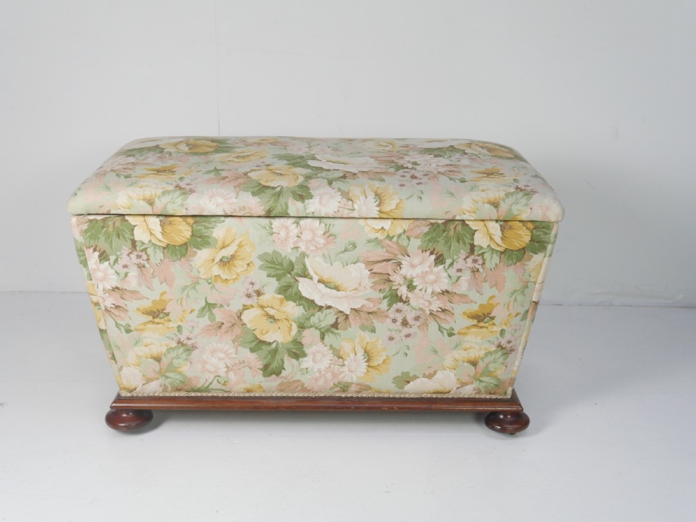 19thC Storage Ottoman Box View IX