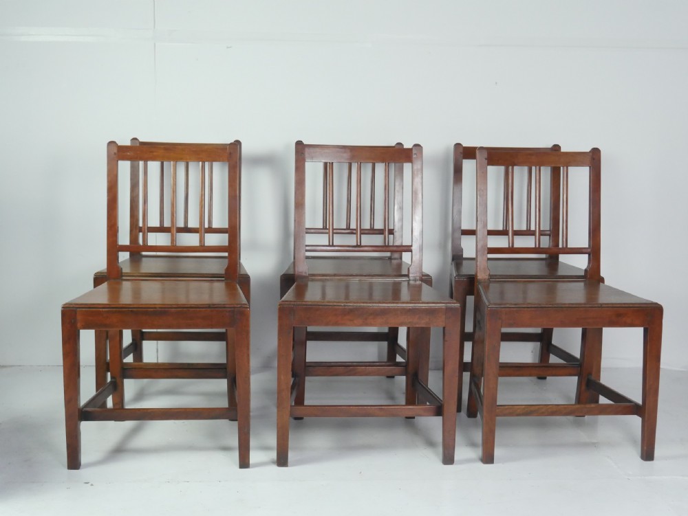 Set 6 Georgian Kitchen Chairs View IX