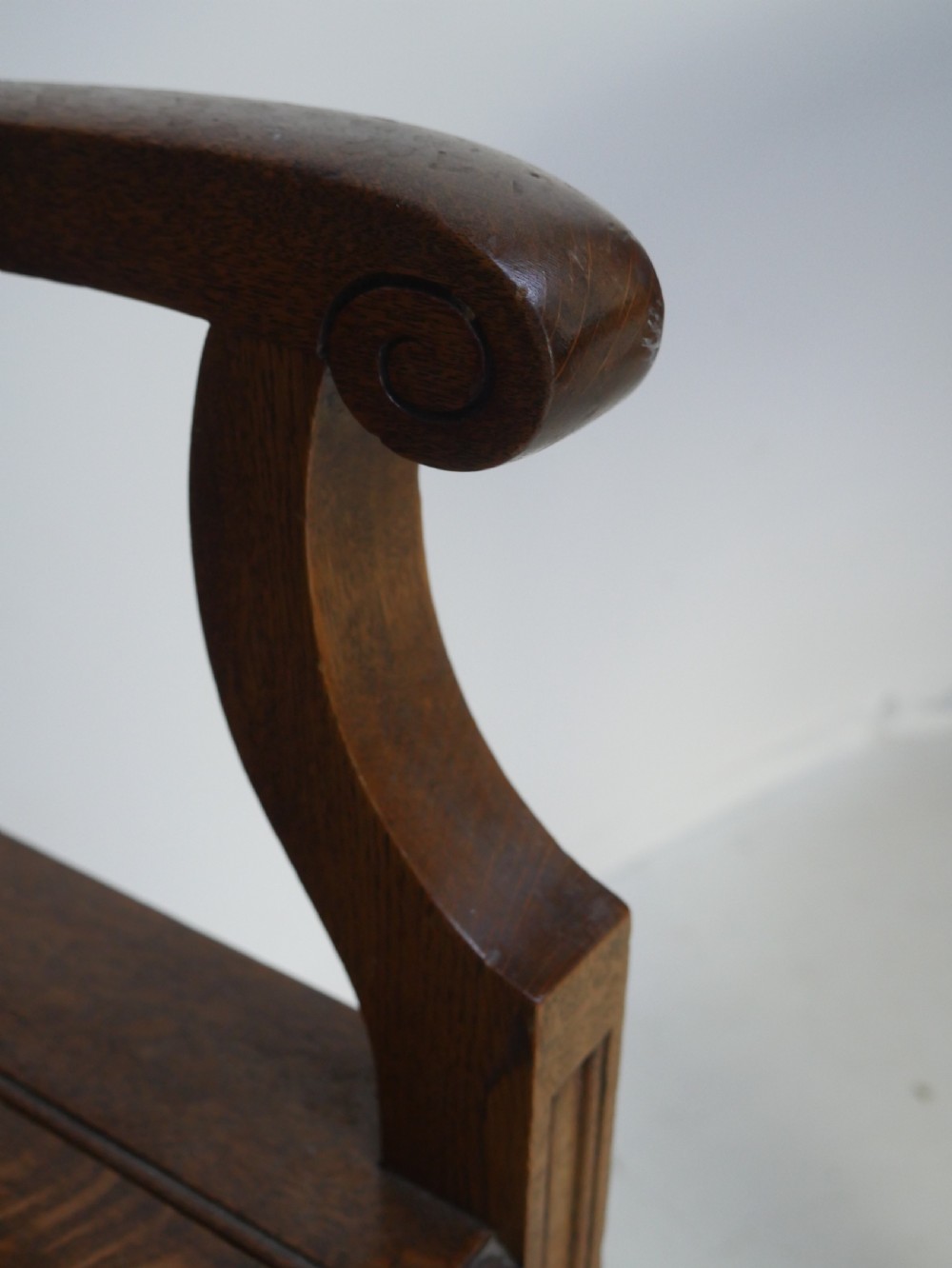 Oak Bench Settle View VIII