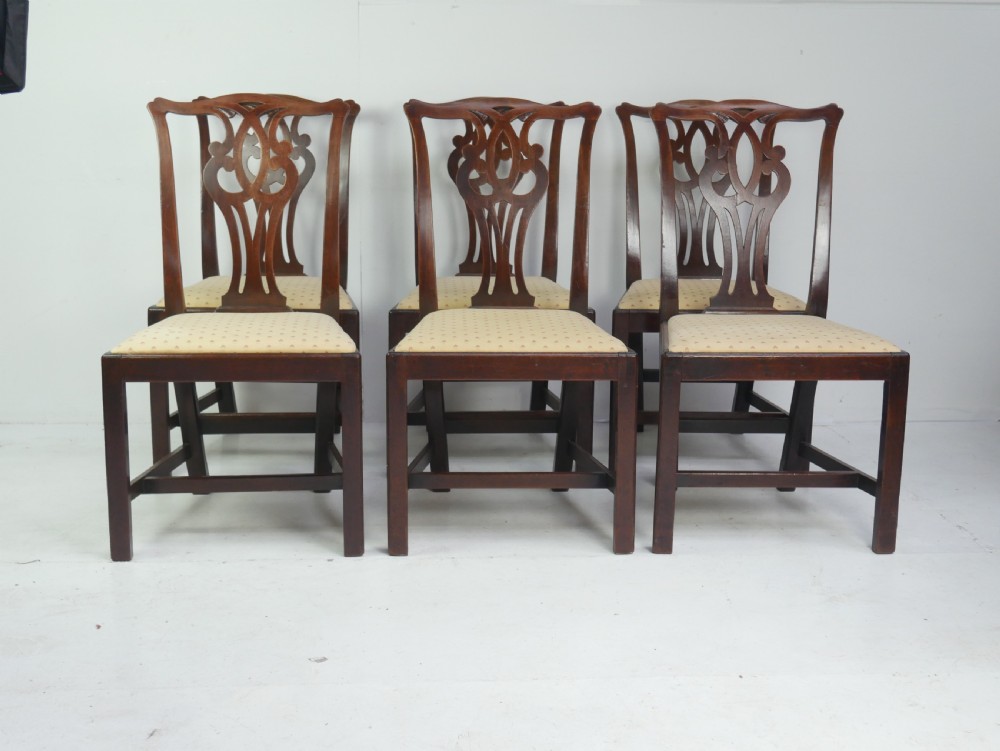 Set Six Georgian Dining Chairs