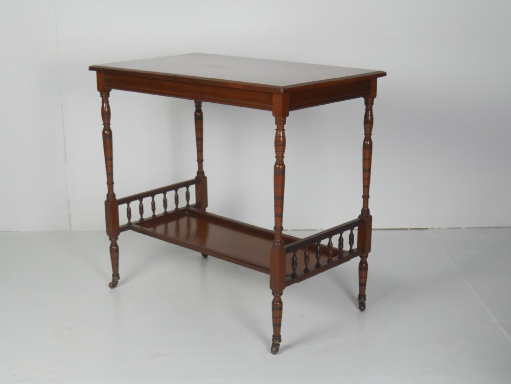 Solid Walnut Side Table View XIII