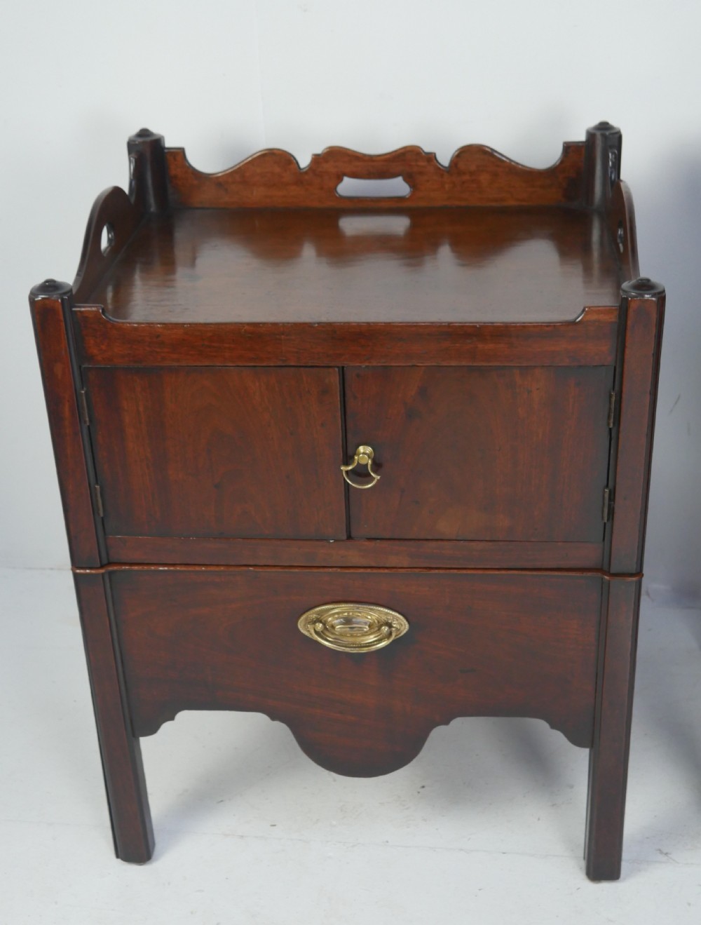 Matched Pair Georgian Bedside Cabinets View III