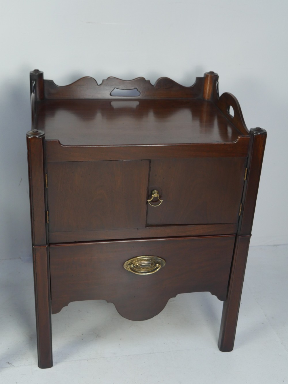 Matched Pair Georgian Bedside Cabinets View VI