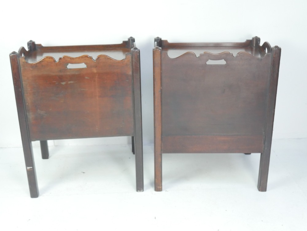 Matched Pair Georgian Bedside Cabinets View XI
