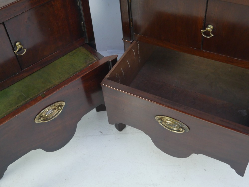 Matched Pair Georgian Bedside Cabinets View XVI