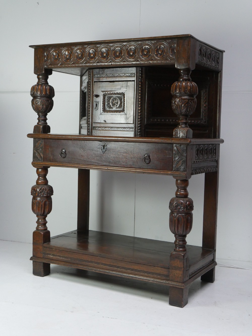 Solid Oak Buffet Cupboard View II