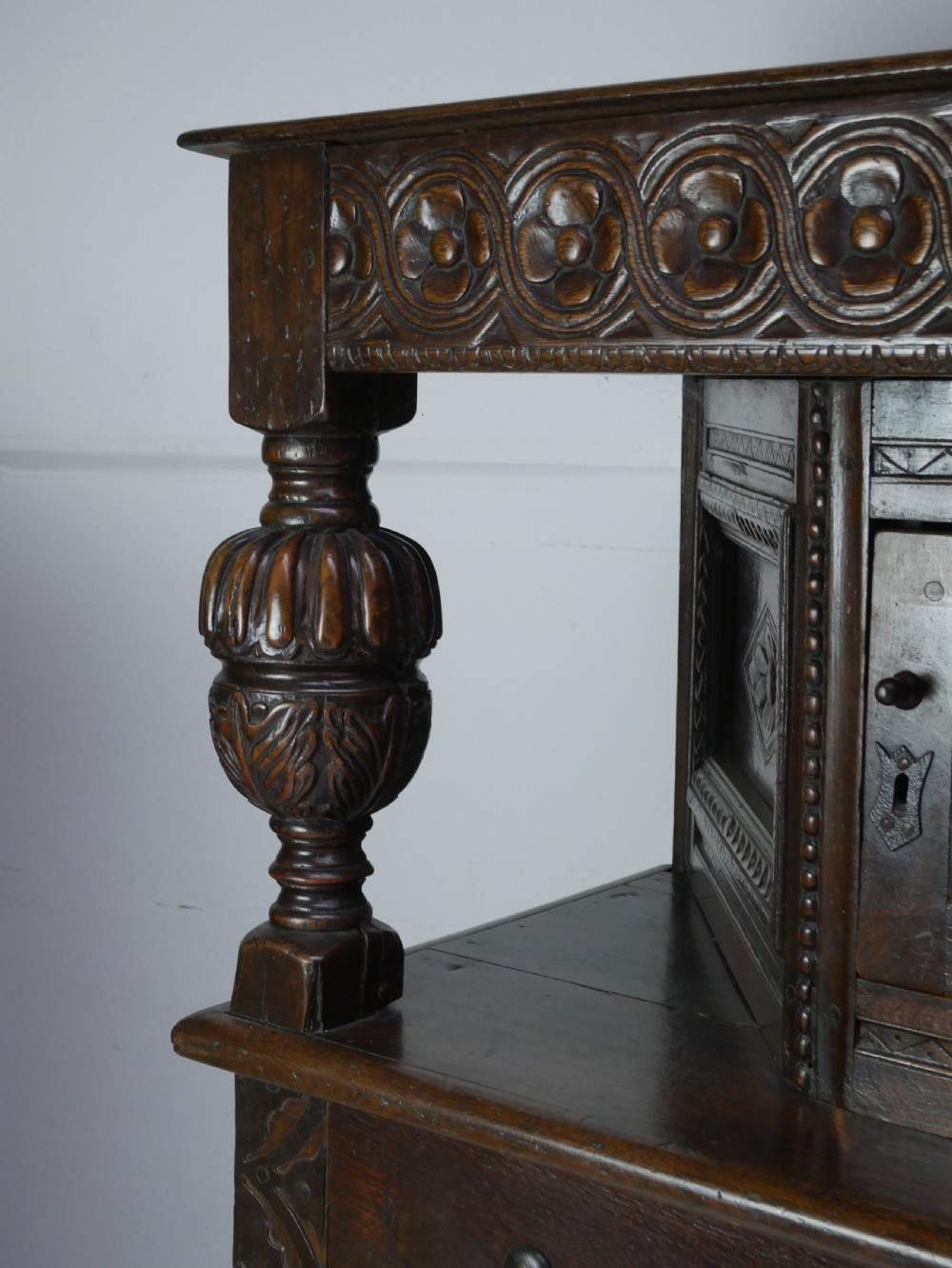 Solid Oak Buffet Cupboard View XI