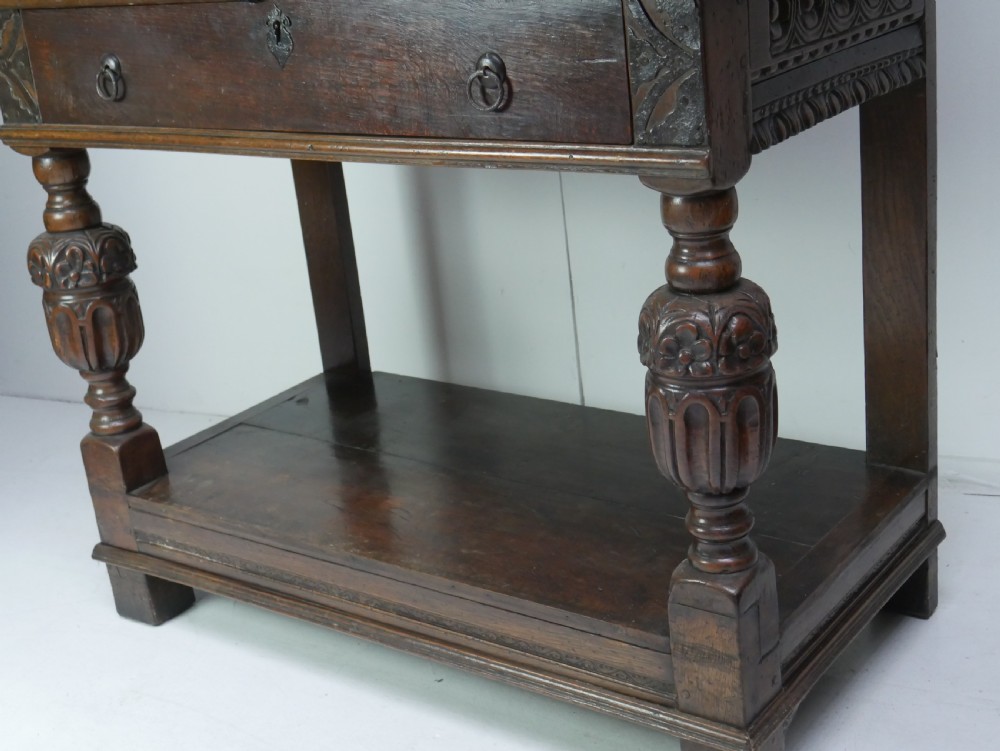 Solid Oak Buffet Cupboard View XIII
