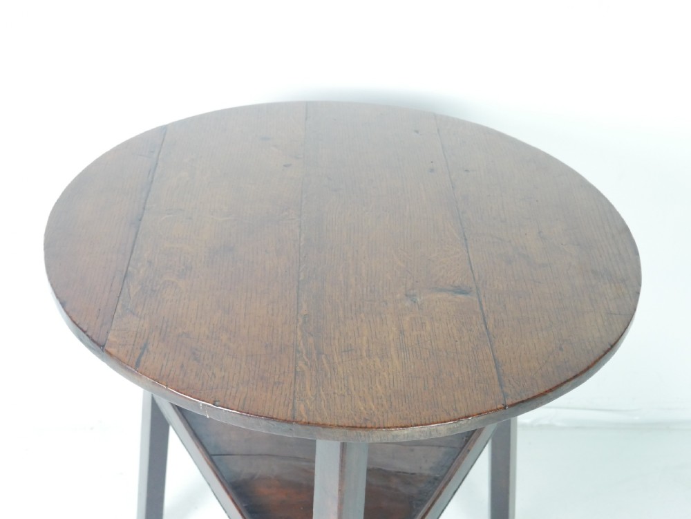 Georgian Oak Cricket Table View V
