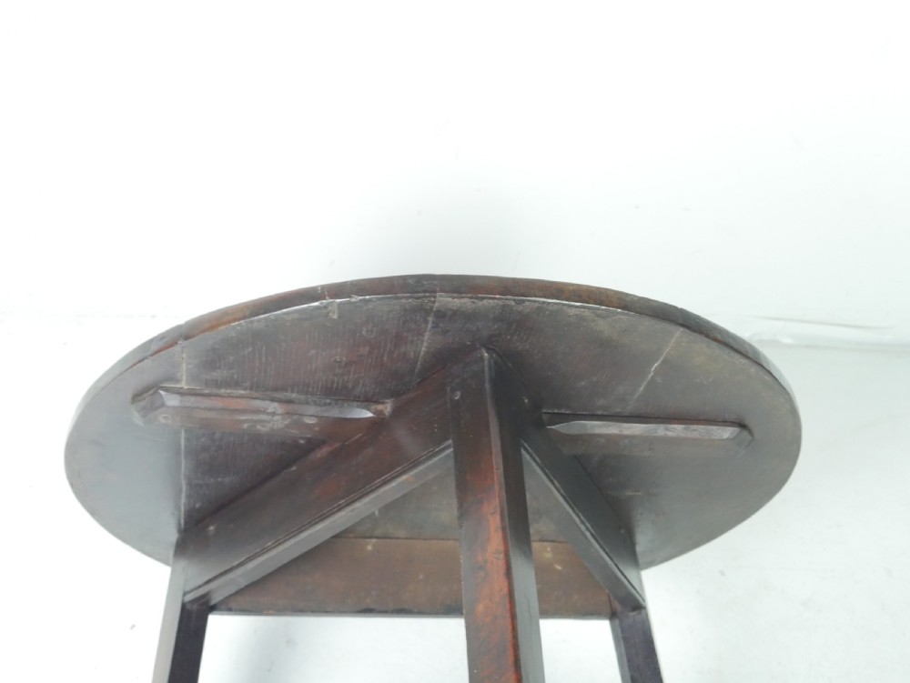 Georgian Oak Cricket Table View VII