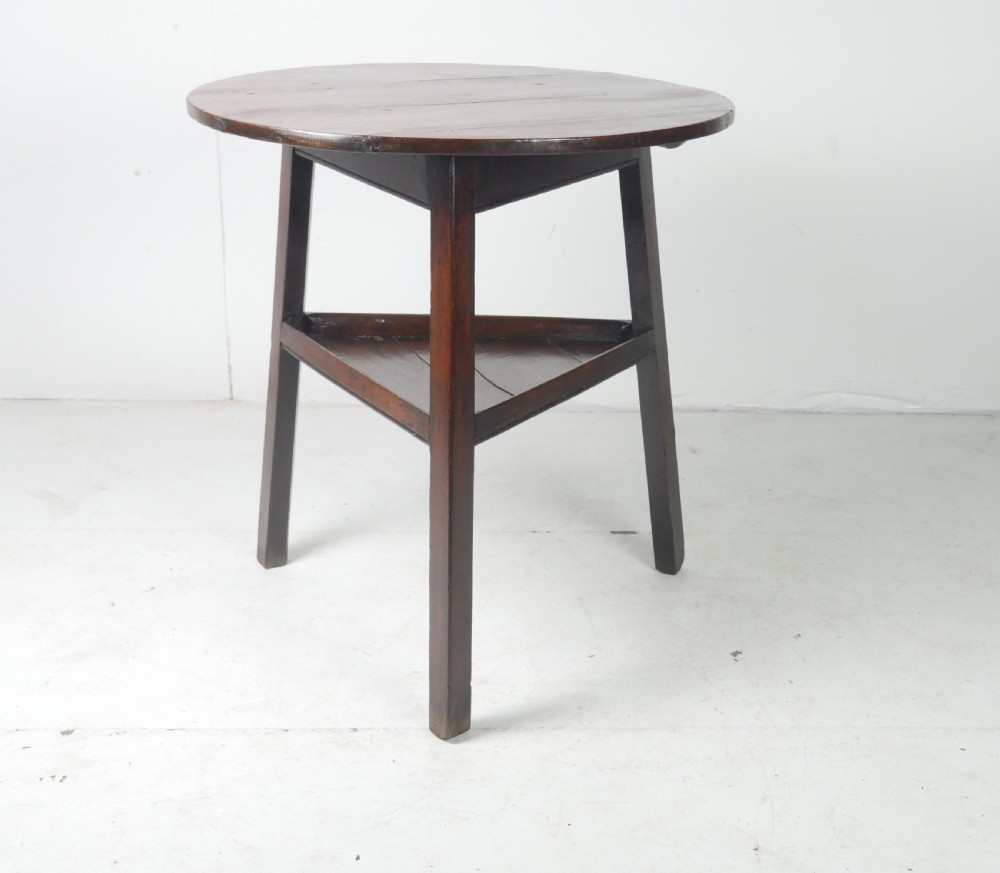 Georgian Oak Cricket Table View X