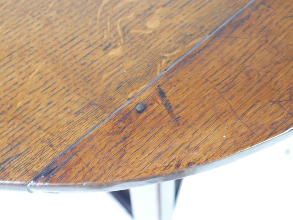 Georgian Oak Cricket Table View XIV