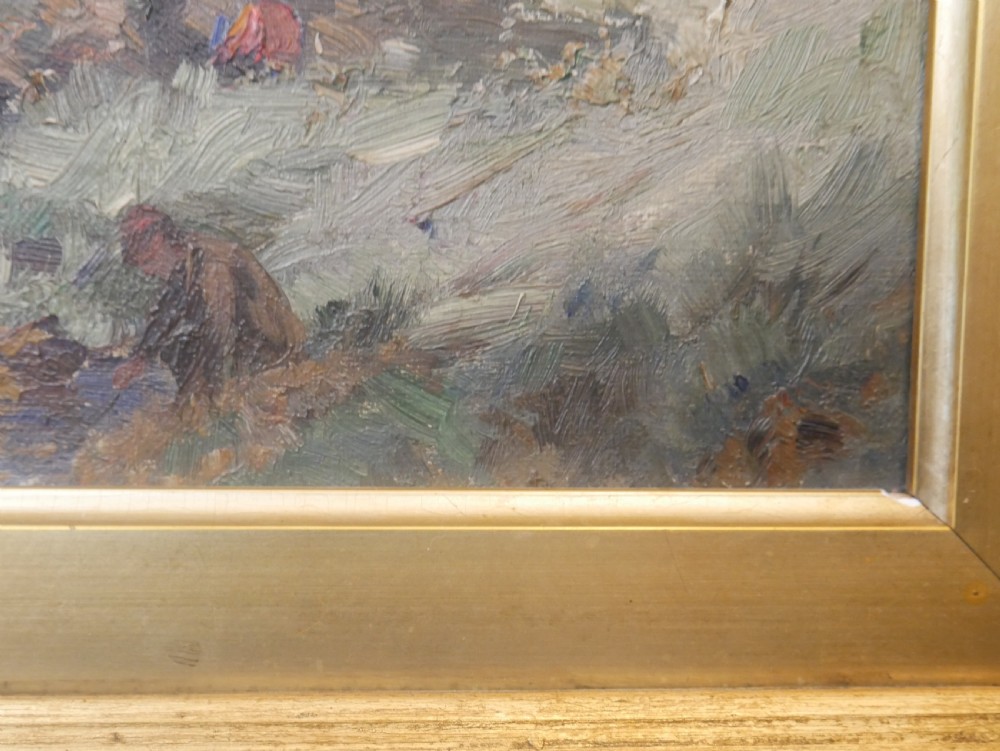 19th Century Painting Country Scene View VI