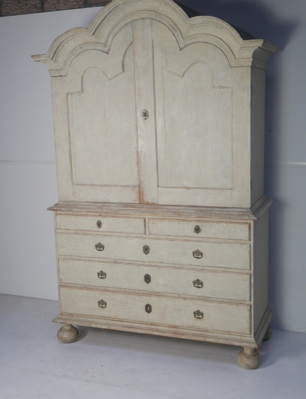 Large Painted Scandinavian Cupboard