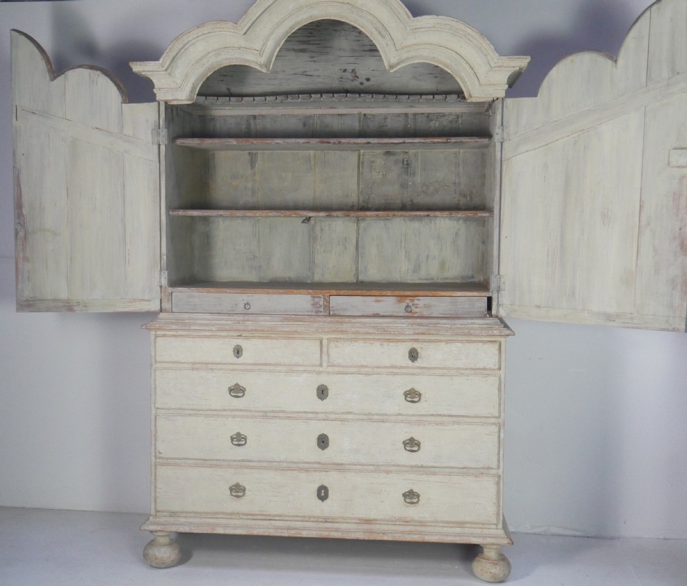 Large Painted Scandinavian Cupboard View II