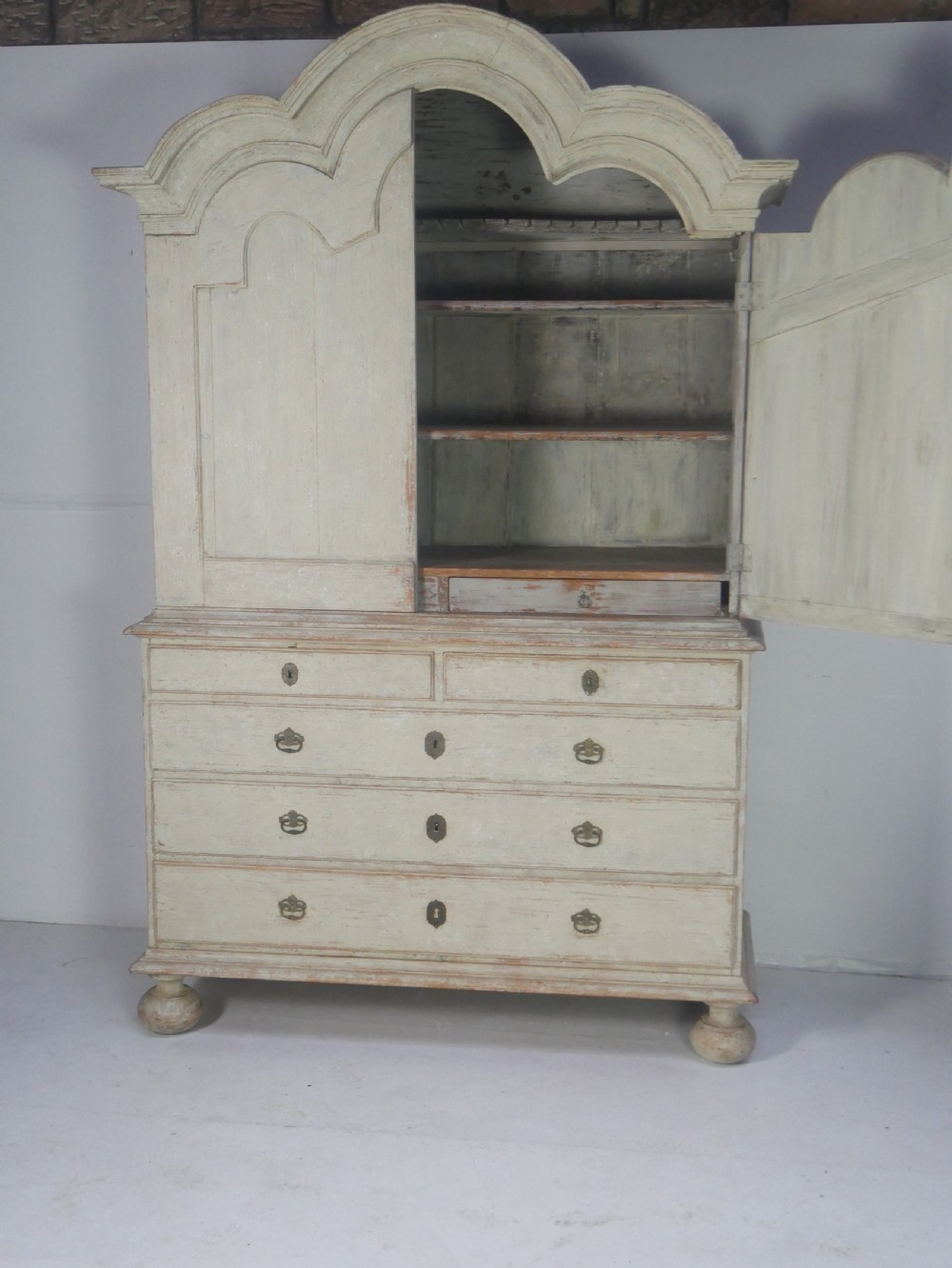 Large Painted Scandinavian Cupboard View III