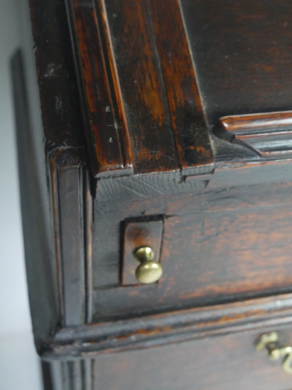 Small Queen Ann Oak Bureau View X