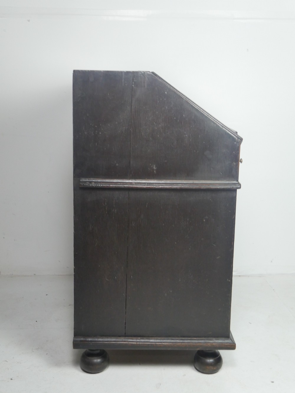Small Queen Ann Oak Bureau View XI