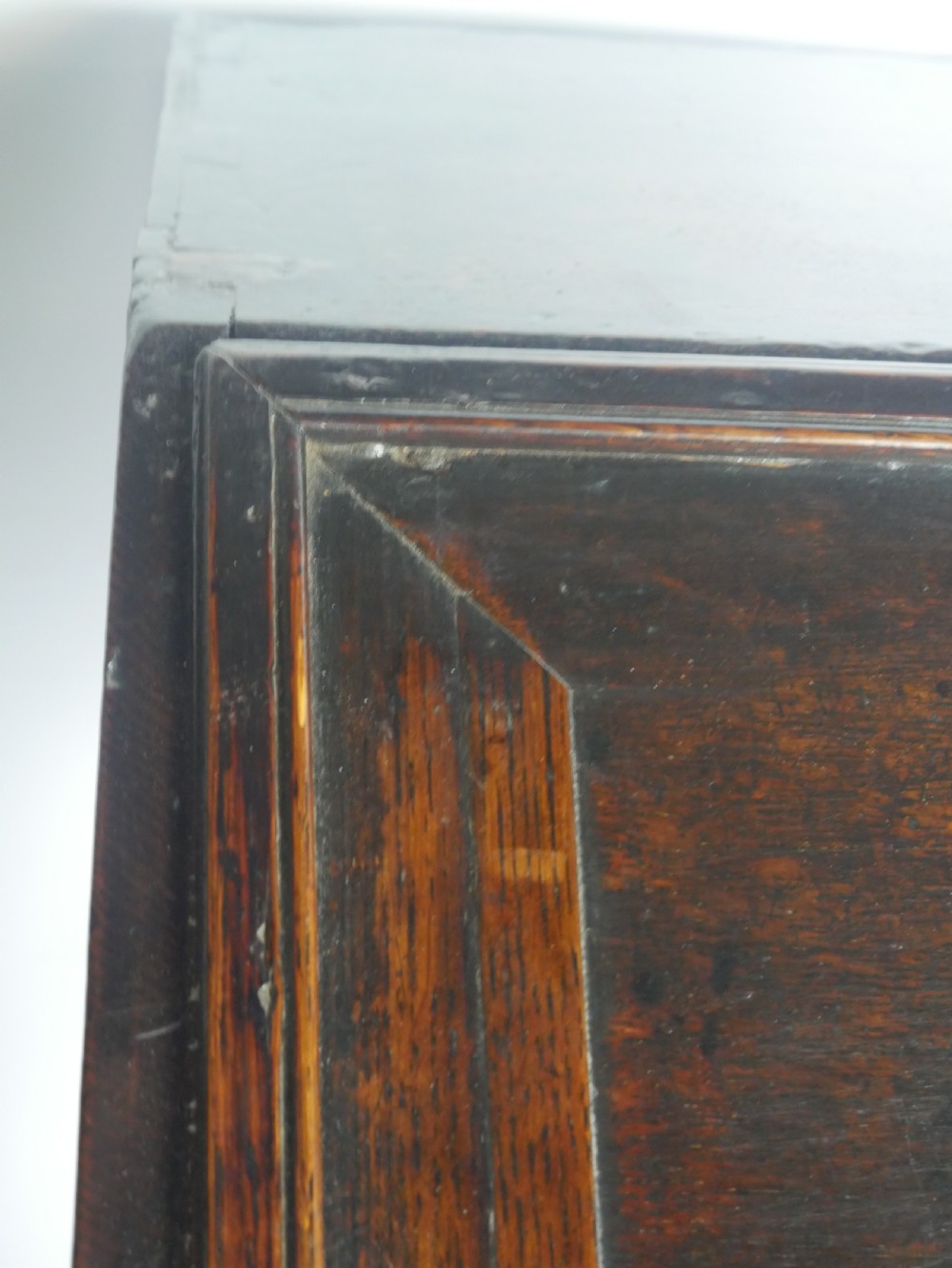 Small Queen Ann Oak Bureau View XII