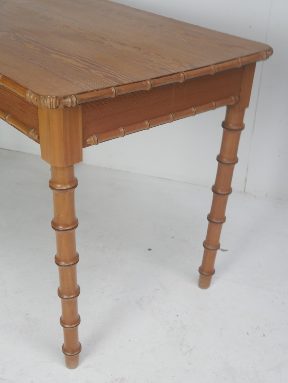Pine Faux Bamboo Side - Writing Table View III