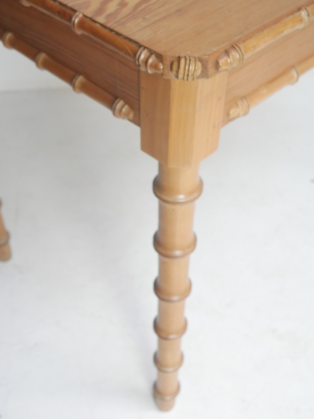 Pine Faux Bamboo Side - Writing Table View VI