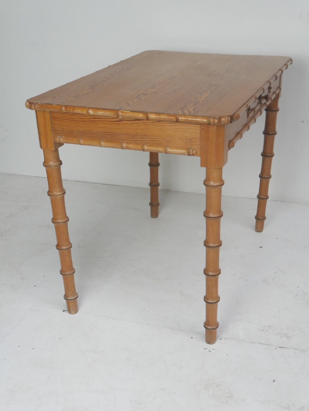 Pine Faux Bamboo Side - Writing Table View XI