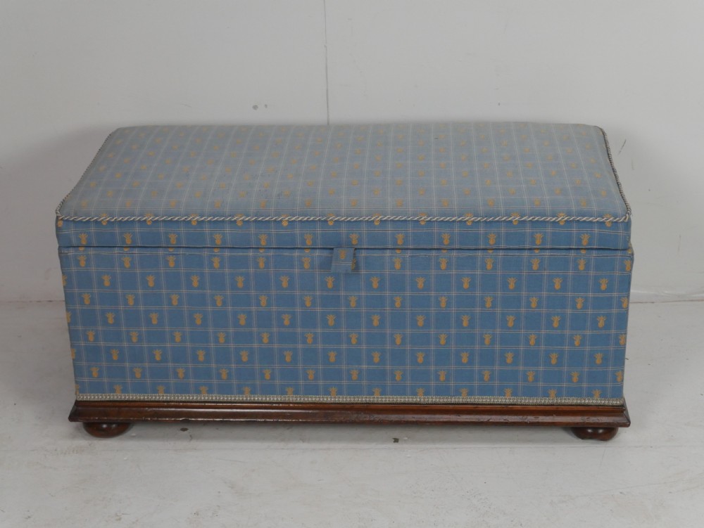 Upholstered Ottoman Box Stool