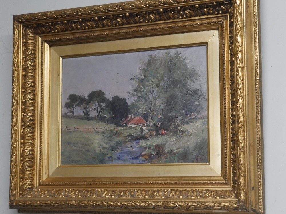 19th Century Painting Country Scene