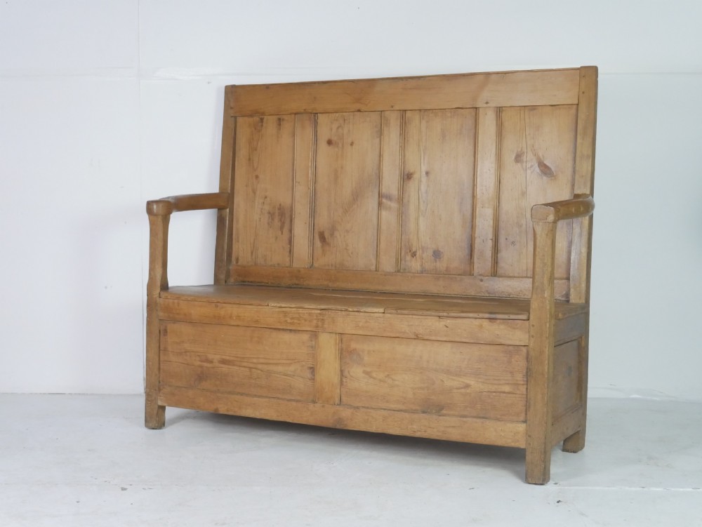 19thC Pine Settle View VII
