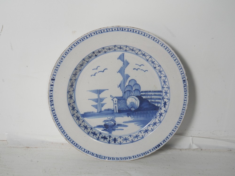 Pair Delft Lambeth Plates View III