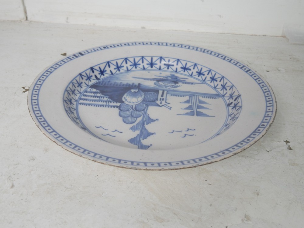 Pair Delft Lambeth Plates View VIII