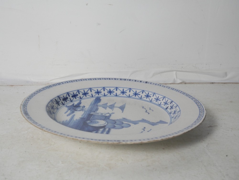 Pair Delft Lambeth Plates View IX
